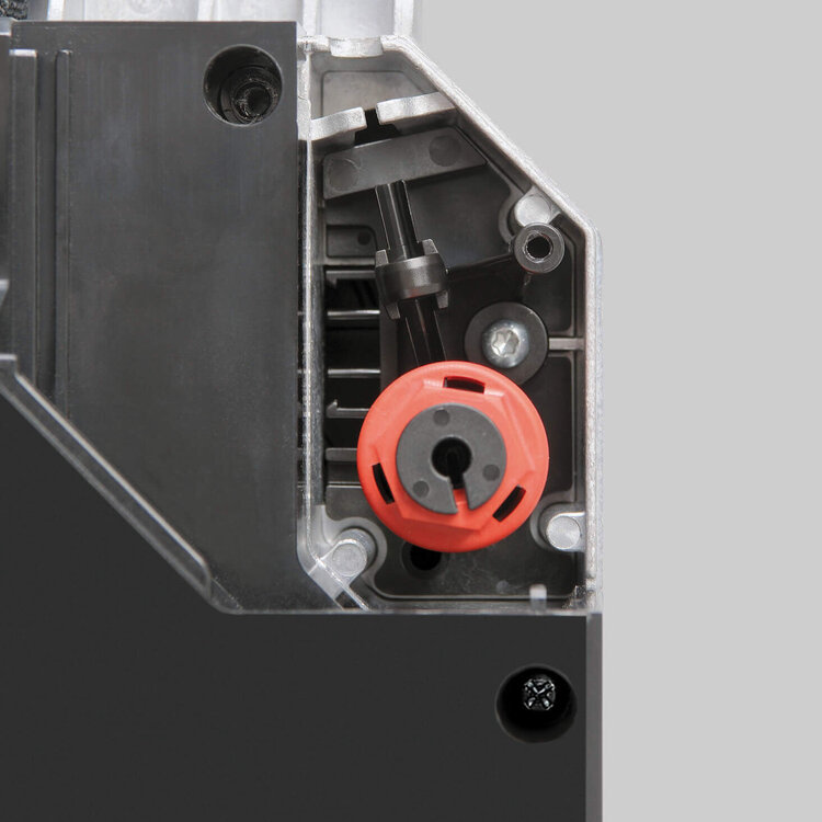 Wartungsentriegelung direkt am Antrieb