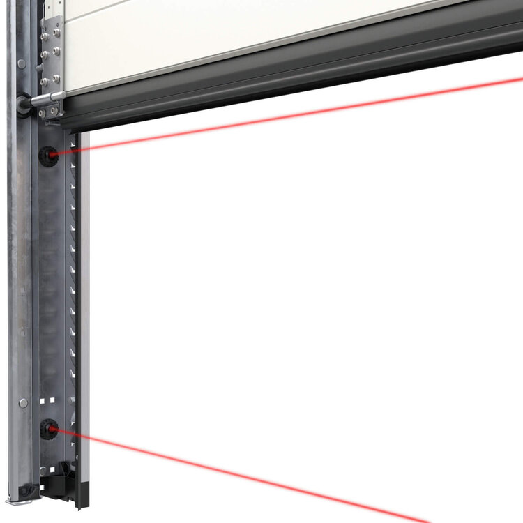 Lichtschranken in Torzarge integriert