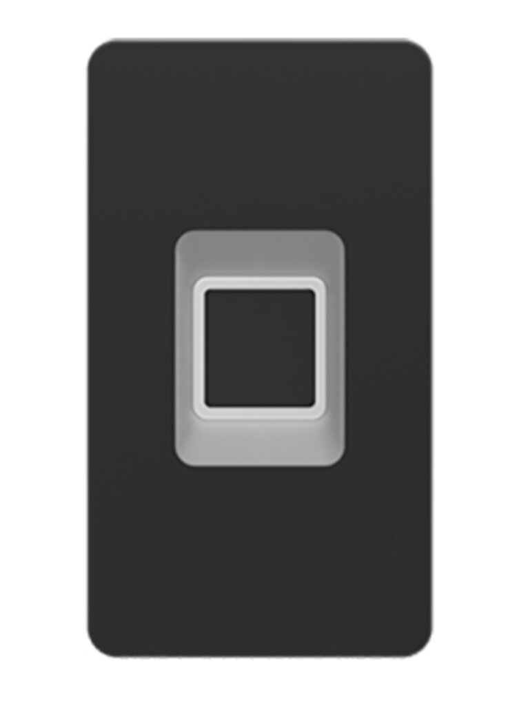 Im Türblatt integrierter Fingerleser