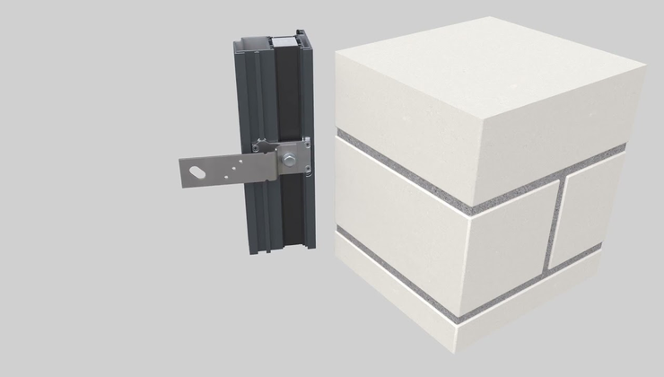 Rohrrahmenmontage - Ankermontage Mauerwerk/Beton