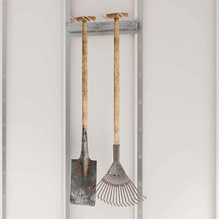 Gerätehalter für Spaten und Gartengeräte