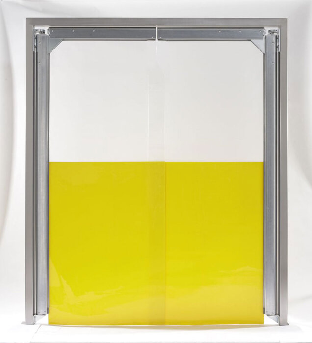 Pendeltür 2-flüglig PVC 110 (180° Öffnungswinkel)