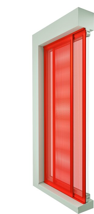 Insektenschutz-Schiebetür (unten gelagert)