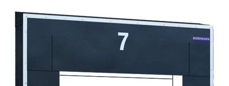 Ziffer auf der Kopfplane