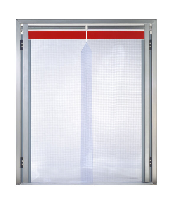 Pendeltür 2-flüglig mit Farbe PVC 100 (180° Öffnungswinkel)