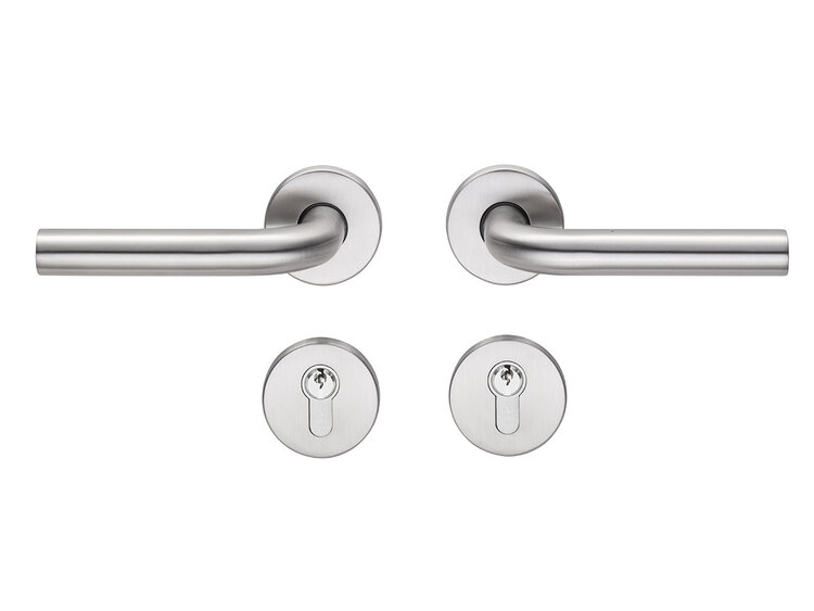 Edelstahl-Drückergarnitur