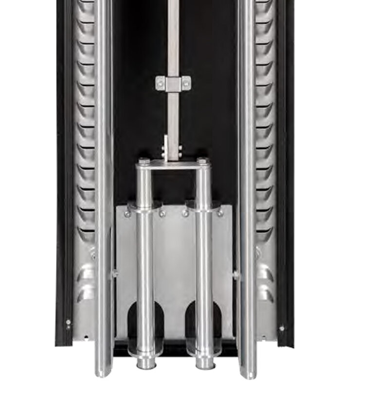 Robuste Bolzen am Sturz und am Boden