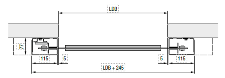 Montage vor der Laibung