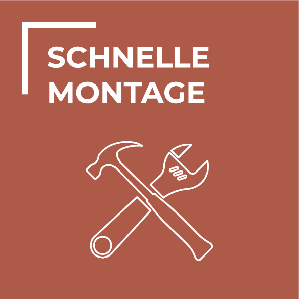 Einfache und schnelle Montage