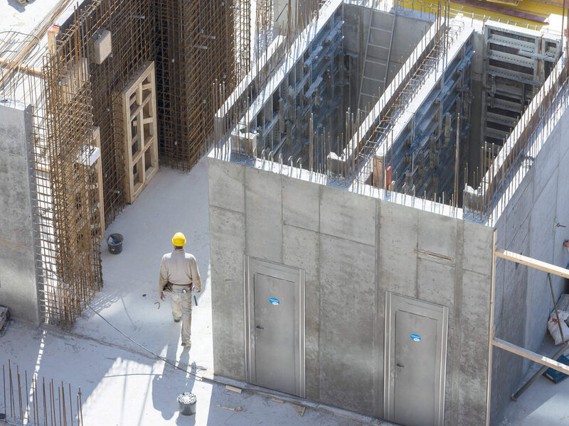 Baustellenschutztür