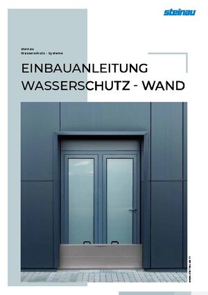 Einbauanleitung Wasserschutz-Wand