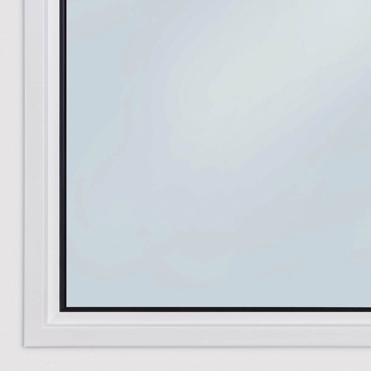 Aufgesetztes Stahlprofil in Grauweiß RAL 9002 (Standard)