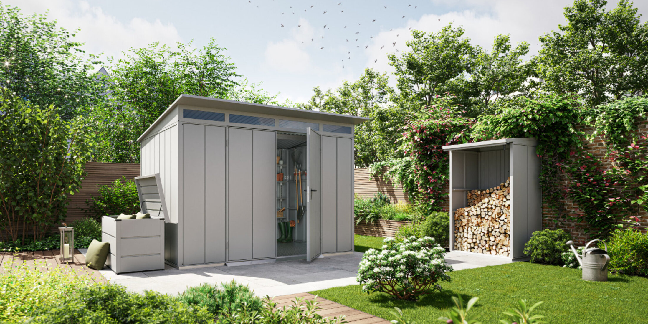 Gerätehaus im Garten