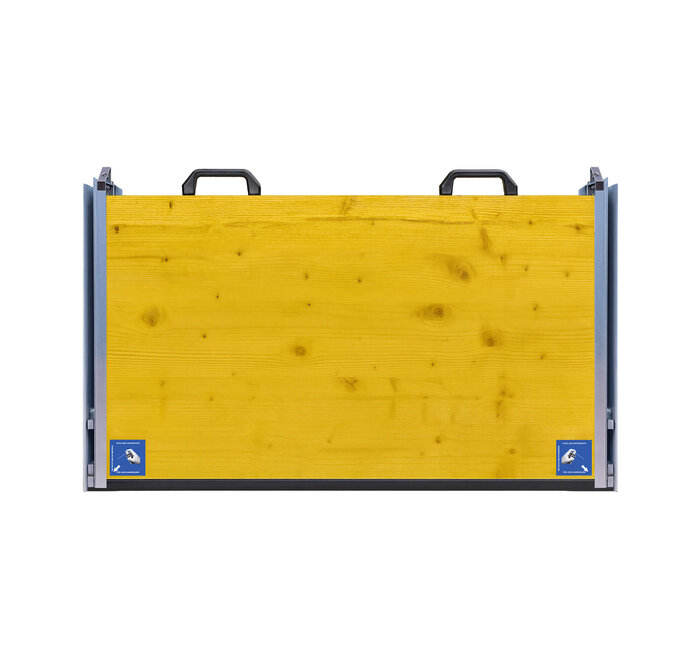 Wasserschutz - Wand aus Holz (Montage in der Öffnung, 3.000 mm)