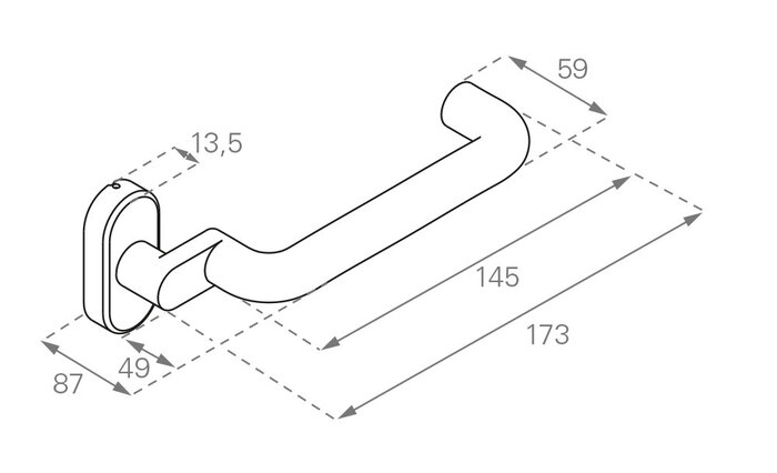 Ovalrosettenbeschlag, D-115