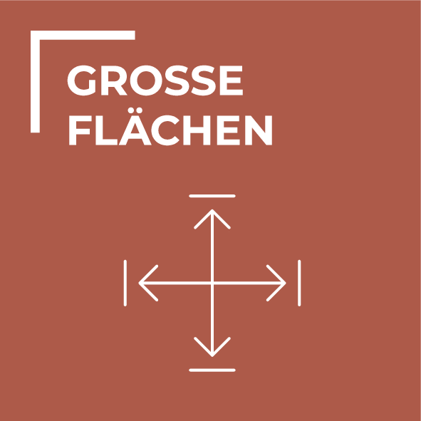 Für große Flächen geeignet