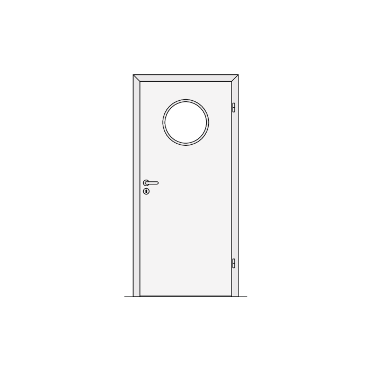 LA3-Bullauge Edelstahl