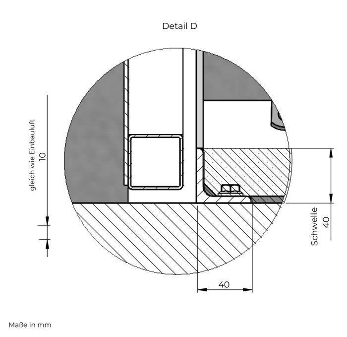 Hochwasserschutz - Schwingtor V500 (Einbau in der Öffnung)
